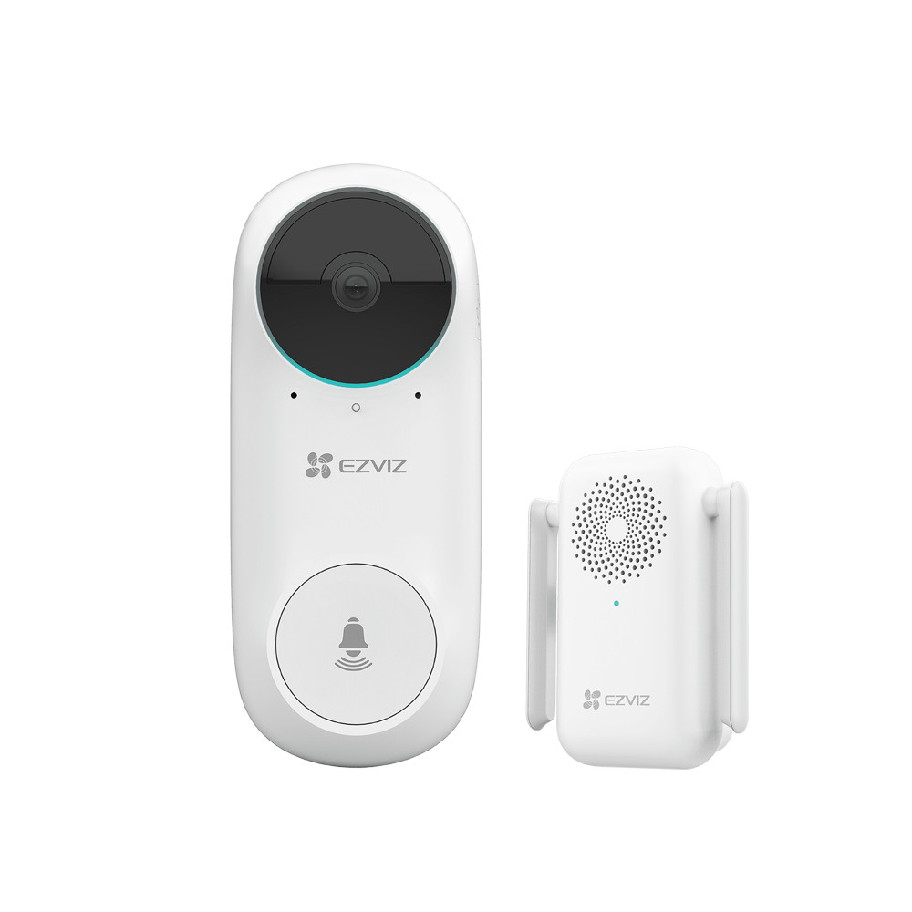 Ezviz DB2C Videocampanello Wireless con Suoneria Wifi Bianco