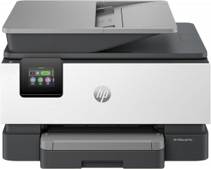 HP OfficeJet Pro Stampante multifunzione HP 9120e, Colore, Stampante per Piccole e medie imprese, Stampa, copia, scansione, fax, HP+; idonea a HP Instant Ink; stampa da smartphone o tablet; touchscreen; Scansione Smart Advance; Instant Paper; porta unità