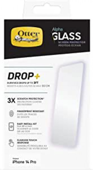Otterbox OTT7789310 Vetro Alpha Iphone 14 Pro Max Comp con Iph Pro Max A2894 A2651 Trasp