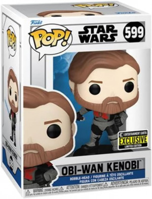 Funko Pop 68283 Star Wars Clone Wars Mando Obi Wan Figura in Vinile Collezione