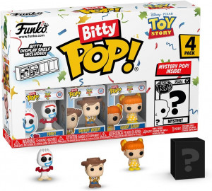 Funko Pop 73040 Bitty Pop Toy Story Forky Woody Gabby e una Mini Figura Misteriosa a Sorpresa