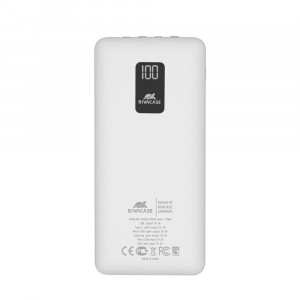 Rivacase VA2210 batteria portatile Polimeri di litio (LiPo) 10000 mAh Bianco