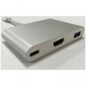 Nilox USB Type-C - HDMI/USB 3.0/USB 2.0 M/F adattatore grafico USB Argento