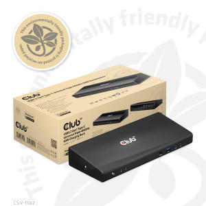 CLUB3D CSV-1562 Hub e Docking Station per Laptop USB Type-C Nero