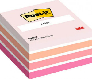 Post-It 2028-P pouch autoadesiva Quadrato Arancione, Rosa, Bianco 450 fogli Autoadesivo