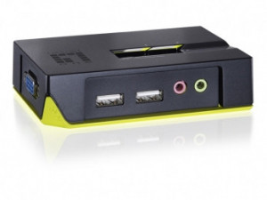 CP Technologies KVM-0221 switch per keyboard-video-mouse (kvm) Nero