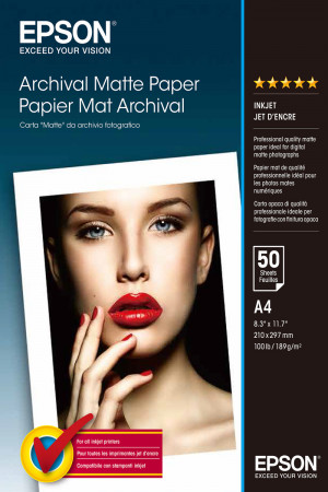 Epson Archival, DIN A4, 192 g/m² carta fotografica Bianco Opaco