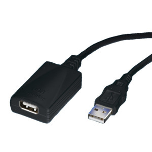ROLINE 5m USB 2.0 A cavo USB USB A Nero