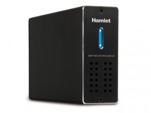 Hamlet HXDAS25 contenitore di unità di archiviazione Nero Alimentazione USB