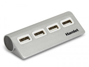 Hamlet XHUB4020AL hub di interfaccia 480 Mbit/s Alluminio