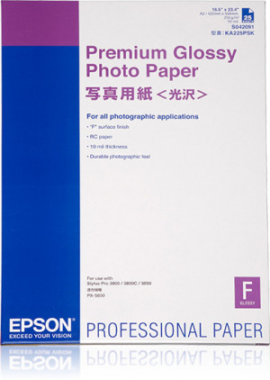 Epson Premium Glossy Photo Paper carta fotografica A2 Lucida
