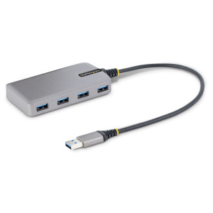 StarTech.com 5G4AB-USB-A-HUB hub di interfaccia USB 3.2 Gen 1 (3.1 Gen 1) Type-A 5000 Mbit/s Grigio