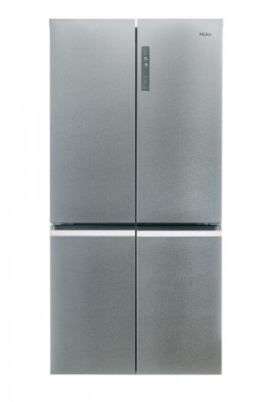 Haier Cube 90 Serie 5 HCR5919ENMM frigorifero side-by-side Libera installazione 643 L E Platino, Acciaio inossidabile
