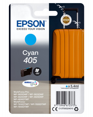 Epson Cyan 405 DURABrite Ultra Ink cartuccia d'inchiostro 1 pz Compatibile Resa standard Ciano