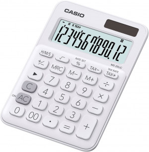 Casio MS-20UC-WE calcolatrice Desktop Calcolatrice di base Bianco