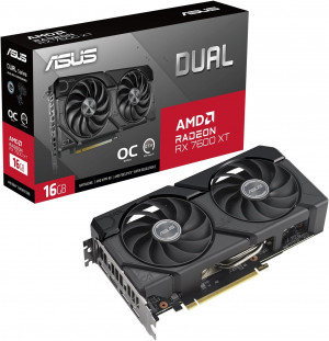 Asus Dual -RX7600XT-O16G AMD Radeon RX 7600 XT 16 GB GDDR6