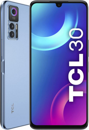 TCL 30+ Smartphone Doppia SIM Android 12 4G USB Tipo C 4 GB 128 GB 5010 mAh Blu