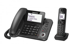 Telefono Panasonic KX-TGF320E con Cordless Identificatore di Chiamata Nero Venduto come Grado B 5025232814497