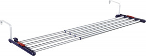 Stendibiancheria da Balcone e Interno Leifheit Quartett 42 Extendable Stendino Allungabile in Alluminio Estensibile 