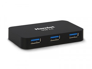 Hamlet XHUB430BK hub di interfaccia USB 3.2 Gen 1 (3.1 Gen 1) Micro-B 5000 Mbit/s