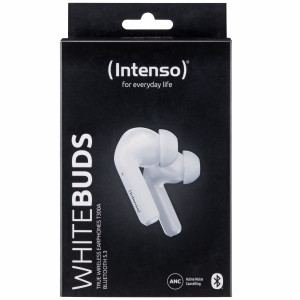 Intenso White Buds T302A Cuffie True Wireless Stereo (TWS) In-ear Chiamate/Musica/Sport/Tutti i giorni USB tipo-C Bluetooth Bianco