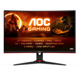 AOC G2 C27G2E/BK Monitor PC 68,6 cm (27") 1920 x 1080 Pixel Nero, Rosso