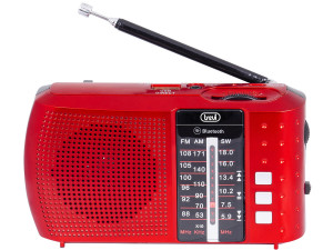 Trevi RA7F20BT Radio Ricaricabile MicroSd Bluetooth Rosso