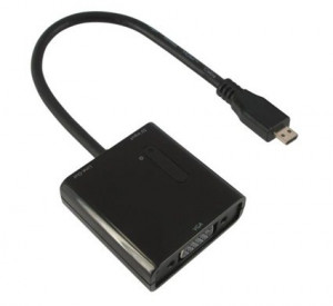 Nilox NX080200129 cavo e adattatore video 0,15 m Micro-HDMI VGA (D-Sub) Nero