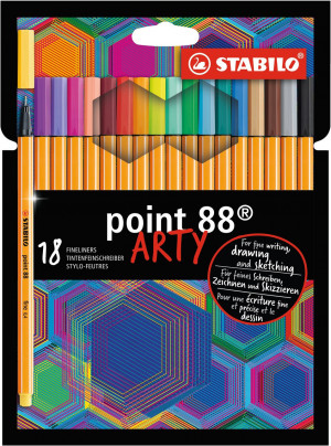 STABILO Point 88 ARTY penna tecnica Colori assortiti 18 pz