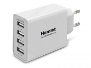 Hamlet XPWCU425 Caricabatterie per dispositivi mobili Universale Bianco AC Interno