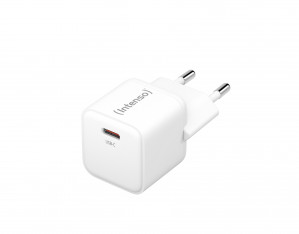 Intenso Power Adapter USB-C GAN/7803022 Universale AC Ricarica Rapida Bianco