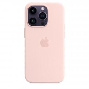 Apple MPTH3ZM/A Custodia Cover MagSafe in Silicone per Iphone 14 Pro A2890 Rosa Creta