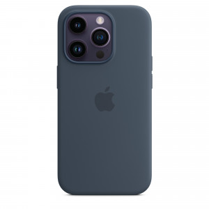 Apple MPTF3ZM/A Custodia Cover MagSafe in Silicone per Iphone 14 Pro A2890 Blu Tempesta