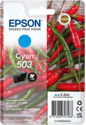 Epson 503 cartuccia d'inchiostro 1 pz Originale Resa standard Ciano