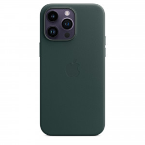Apple Custodia Cover Case per Iphone 14 Pro Max in Pelle - Verde Foresta