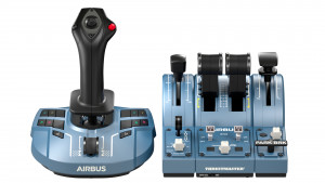 Thrustmaster TCA Captain Pack X Airbus Edition Nero, Grigio USB Joystick + leva di controllo del motore Analogico PC, Xbox