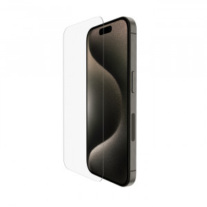 Belkin Vetro Tempered Glass Antimicrobico per Iphone 15 Pro Trasparente