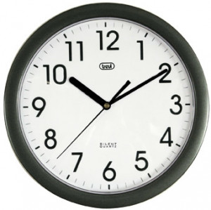 Trevi OM 3301 Orologio da Parete Quartz Clock Cerchio Nero