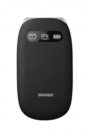 Brondi BROAMICOCOMFORTBKR cellulare 7,11 cm (2.8") Nero Telefono cellulare basico