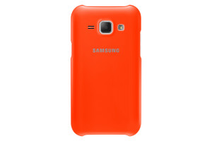 Custodia Cover Originale Samsung EF-PJ100BOEGWW per Galaxy J1 J100 Arancione