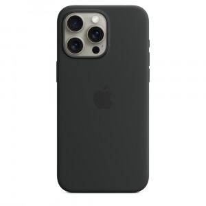 Apple Custodia Cover MagSafe in Silicone per Iphone 15 Pro Max A2849 Nero
