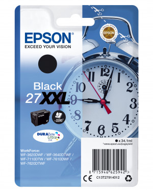 Epson Alarm clock Cartuccia Sveglia Nero Inchiostri DURABrite Ultra 27XXL