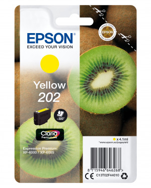 Epson Kiwi Singlepack Yellow 202 Claria Premium Ink Giallo