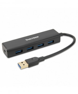 Vultech Hub 4 Porte USB 3.0 Nero