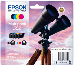 Cartuccia Multipack Originale Inchiostro Epson C13T02V64010 502 per Expression Home XP-5100,XP-5105