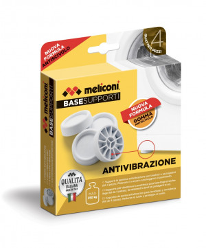 Meliconi 656102 Supporti Anti Vibrazione per Lavatrice Piedi 4 Pezzi