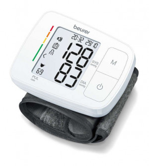Beurer Misuratore di pressione sanguigna da polso BC 21 con uscita vocale in tedesco, inglese, francese, italiano o turco