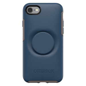 OtterBox Custodia Symmetry con Popsockets per Apple Iphone SE 2022 2020 A2783 A2275 Iphone 8 A1863 Iphone 7 A1660 Blu