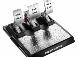 Thrustmaster T-LCM USB Pedali Pedaliera Magnetica PC PlayStation 4 Xbox One Nero Stainless Steel