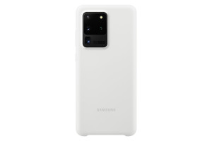 Custodia Silicone Cover Samsung EF-PG988TWEGEU per Galaxy S20 Ultra SM-G988 Bianco